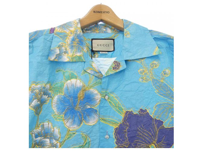 Camicia Gucci S/S Blu - vista 5