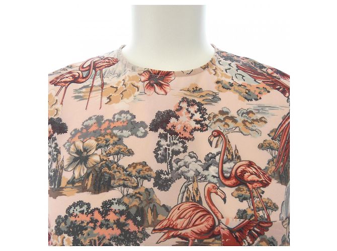 Top in seta Miu Miu Rosa - vista 5