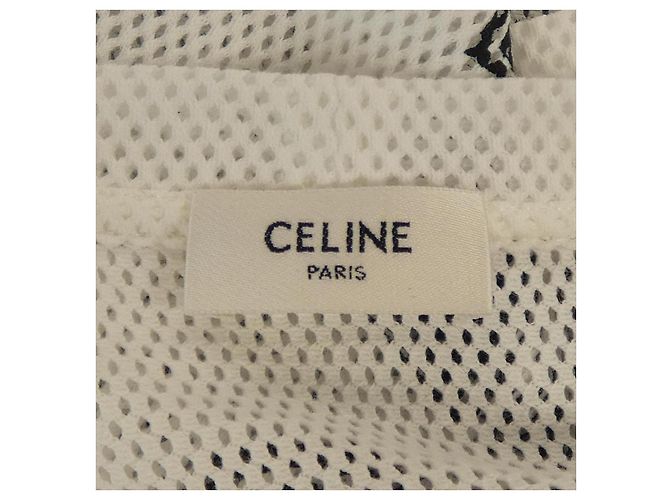 Céline T-shirt in cotone CELINE Bianco - vista 3