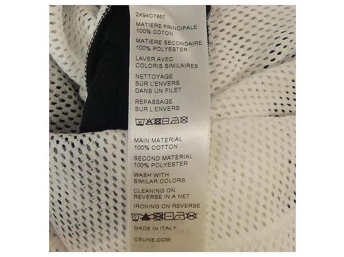 Céline T-shirt in cotone CELINE Bianco - vista 4