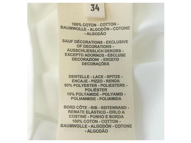 Hermès PALEFROI34 Kleid Weiß - Ansicht 3