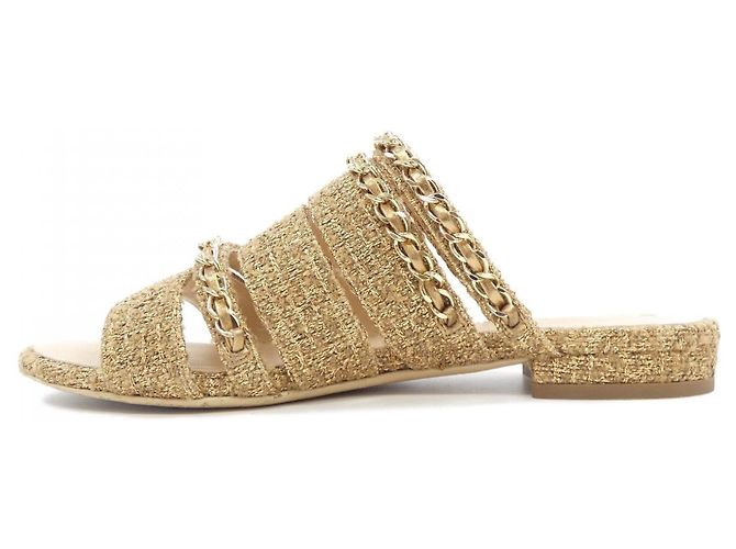 Timeless Sandali Chanel G34923 D'oro - vista 2