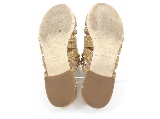 Timeless Sandali Chanel G34923 D'oro - vista 4