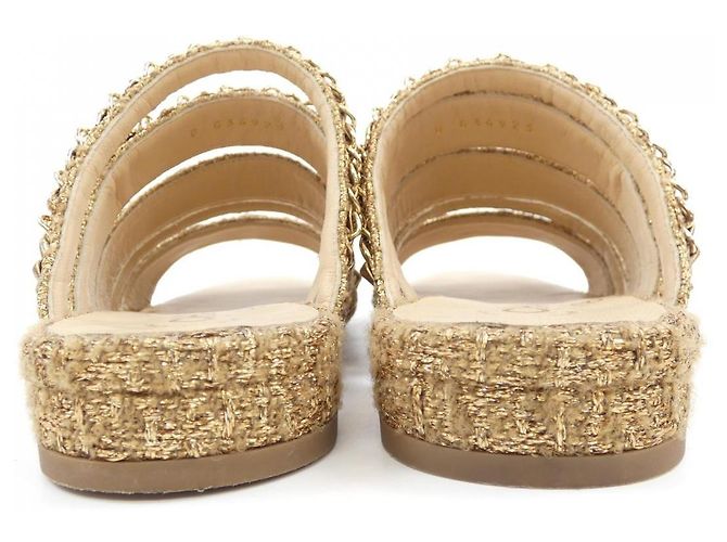 Timeless Sandali Chanel G34923 D'oro - vista 5