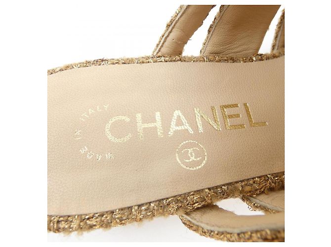 Timeless Sandali Chanel G34923 D'oro - vista 6