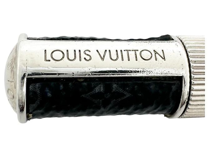LOUIS VUITTON Collier Charms Monogram Eclipse aus Metall Silber Schwarz Damen - Ansicht 6