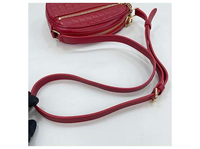 Céline Piccola borsa a tracolla Celine C-Charm Rosso - vista 10