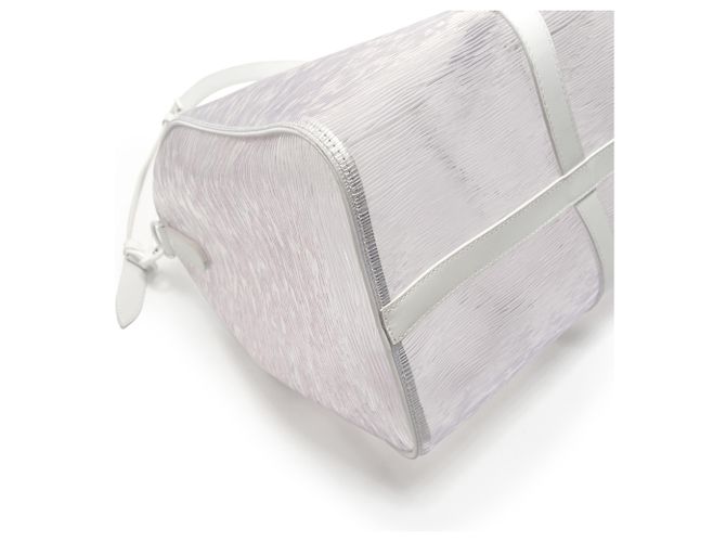 Borsa Louis Vuitton Epi Plage Keepall Bianco - vista 5