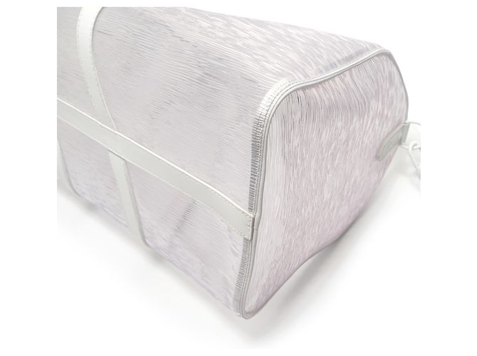 Borsa Louis Vuitton Epi Plage Keepall Bianco - vista 6