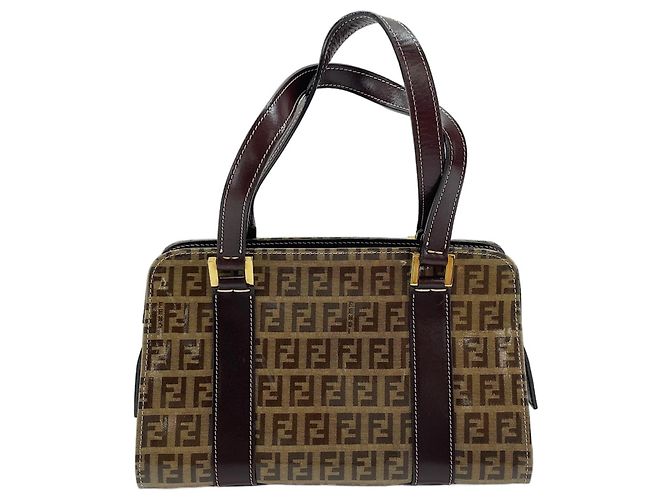 Borsa Fendi Zucchino Marrone - vista 2