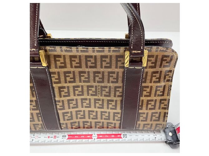 Borsa Fendi Zucchino Marrone - vista 4