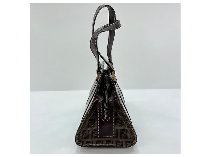 Borsa Fendi Zucchino Marrone - vista 6