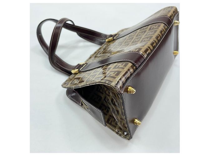 Borsa Fendi Zucchino Marrone - vista 8