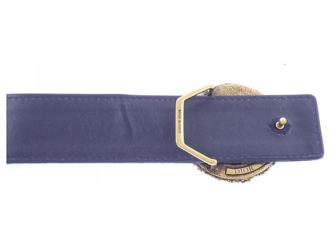Cintura Christian Dior Navy Standard Blu navy - vista 3