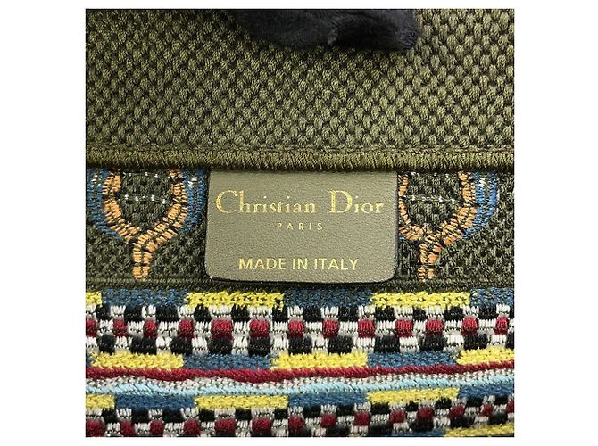 Christian Dior Botanical Print Tote Bag Mehrfarben Lila Khaki - Ansicht 13