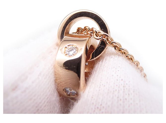 Bulgari Collana BVLGARI in oro rosa 18K con pendente in diamante - vista 6