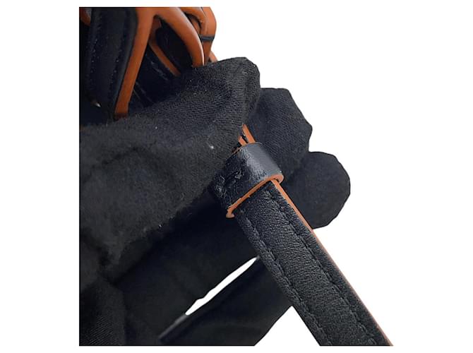 Borsa Loewe Balloon Nano Marrone Nero - vista 12