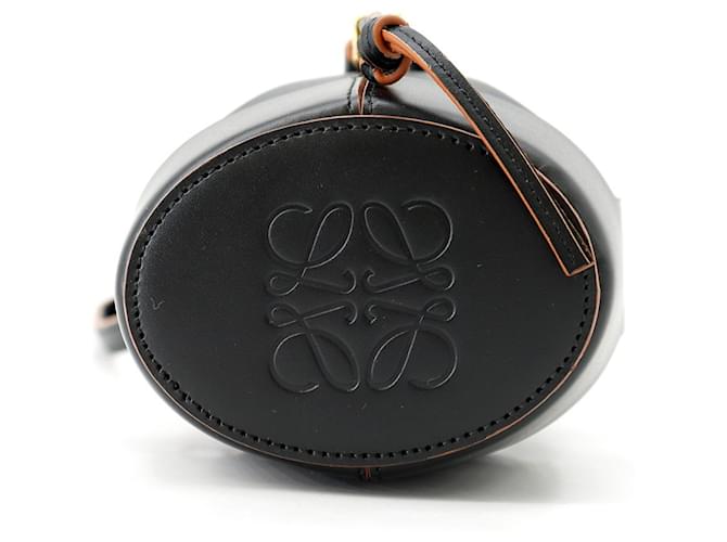 Borsa Loewe Balloon Nano Marrone Nero - vista 3