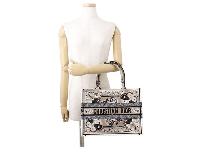 Christian Dior Medium Tote Bag Weiß Beige - Ansicht 4