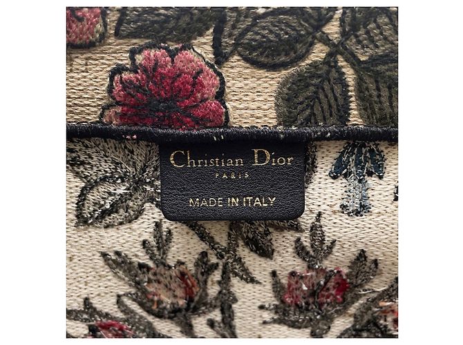 Christian Dior Large Canvas Tote Bag Mehrfarben Beige - Ansicht 9