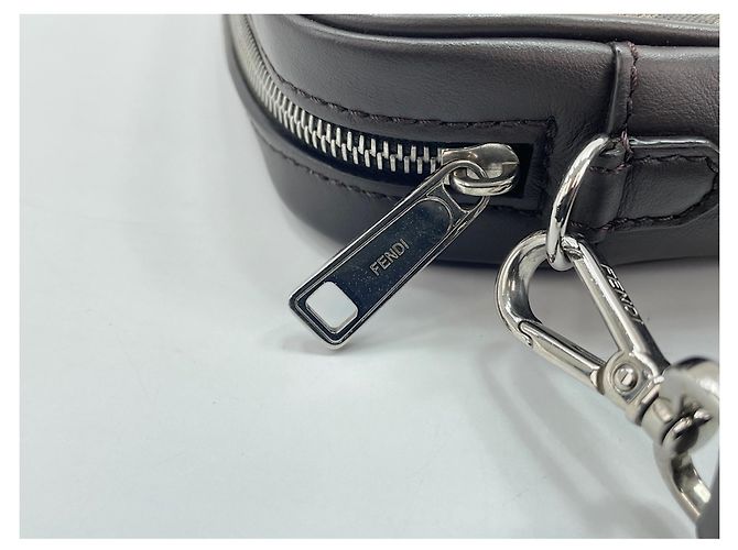 Borsa a tracolla Fendi Zucca Marrone - vista 13