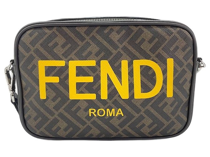 Borsa a tracolla Fendi Zucca Marrone - vista 2
