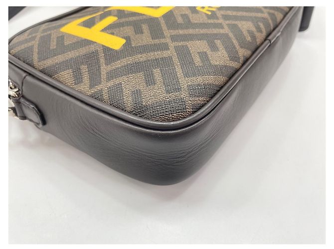 Borsa a tracolla Fendi Zucca Marrone - vista 9