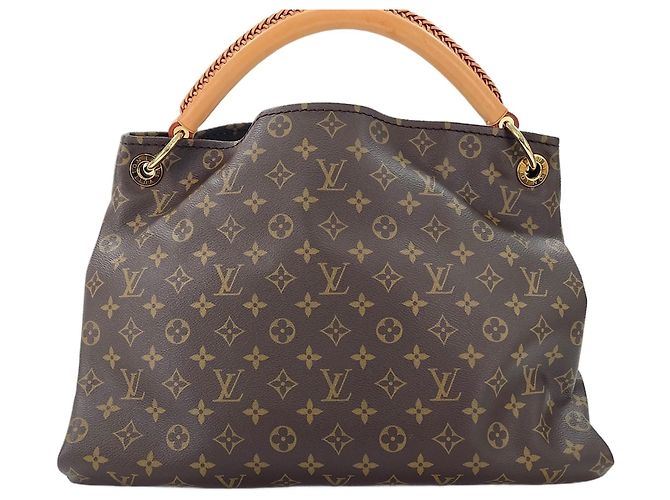 Borsa a Spalla Louis Vuitton Artsy MM Marrone - vista 3