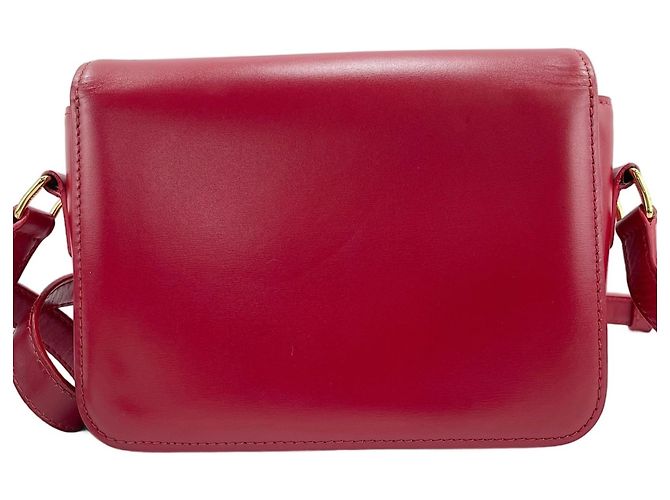 Céline Celine Triomphe Schultertasche in Rot - Ansicht 3