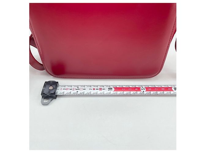 Céline Celine Triomphe Schultertasche in Rot - Ansicht 4