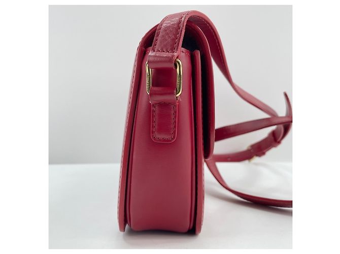 Céline Celine Triomphe Schultertasche in Rot - Ansicht 6