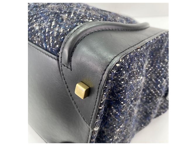 Céline Borsa Celine Luggage Mini in Navy Blu navy - vista 8
