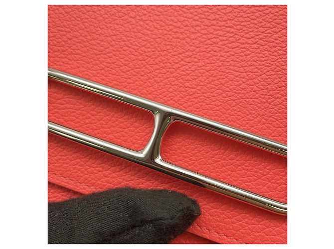 Hermès Cartera Hermes Roulis Reli Verso Naranja - vista 10