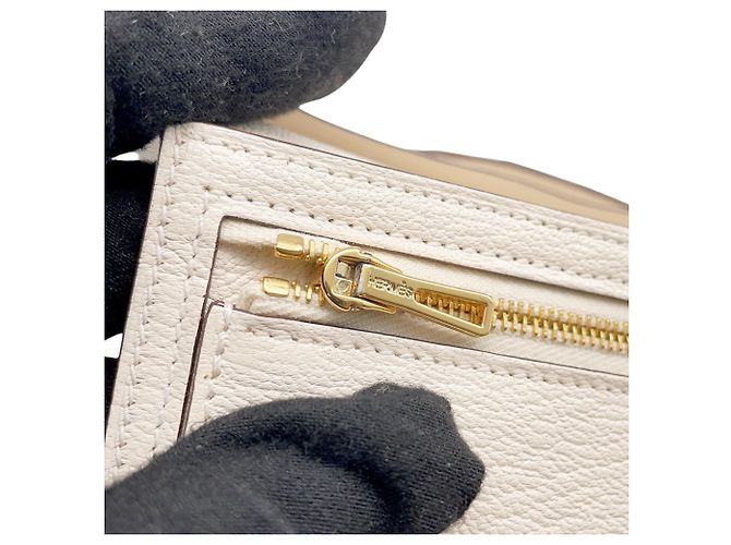 Hermès Bearn Soufflé Long Wallet Roh - Ansicht 10
