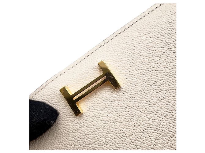 Hermès Bearn Soufflé Long Wallet Roh - Ansicht 12