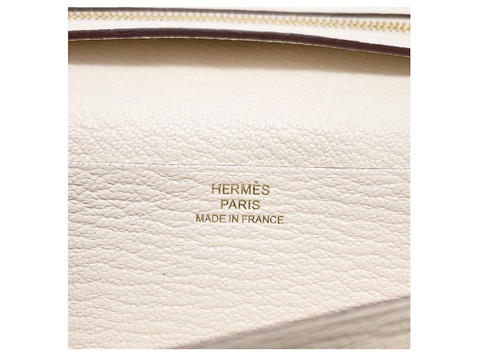 Hermès Bearn Soufflé Long Wallet Roh - Ansicht 13
