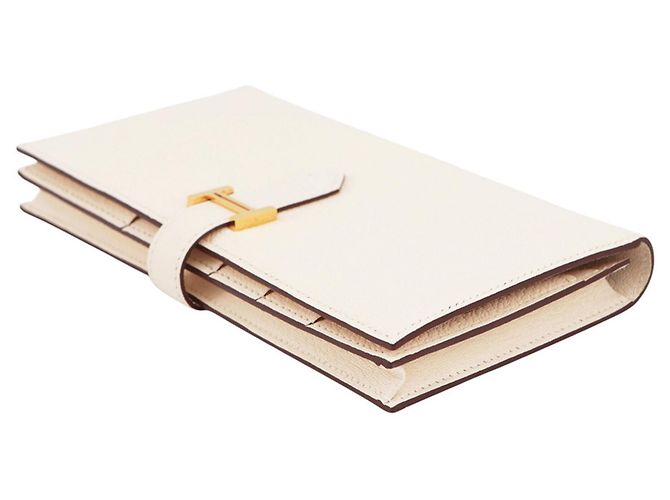 Hermès Bearn Soufflé Long Wallet Roh - Ansicht 2