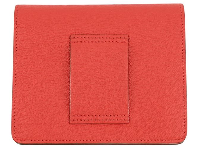 Hermès Cartera bi-fold Hermes Roulis Rouge Cou Roja - vista 3
