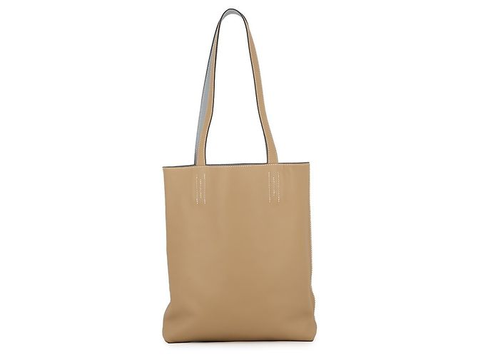 Hermès Borsa Tote Hermes Neo Double Sens 28 Beige Grigio - vista 2