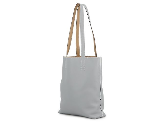 Hermès Borsa Tote Hermes Neo Double Sens 28 Beige Grigio - vista 3