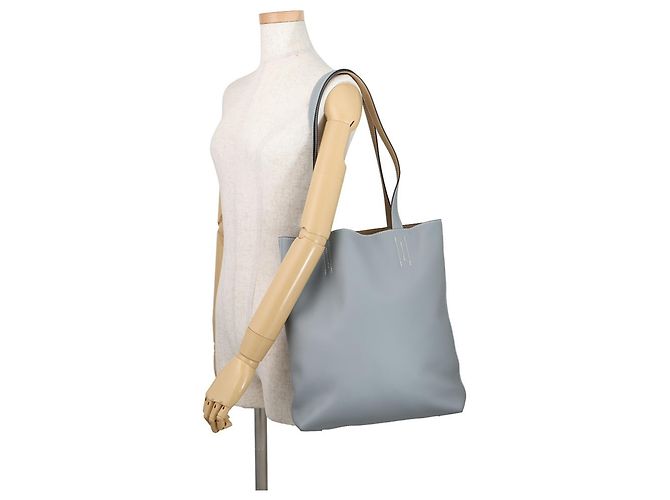 Hermès Borsa Tote Hermes Neo Double Sens 28 Beige Grigio - vista 5