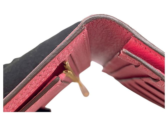 Cartera larga Hermès Bearn Soufflé en rosa - vista 11