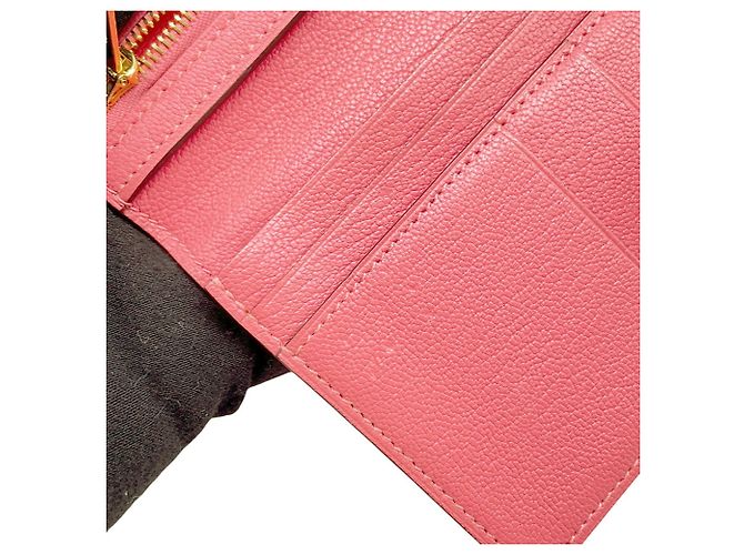 Cartera larga Hermès Bearn Soufflé en rosa - vista 12