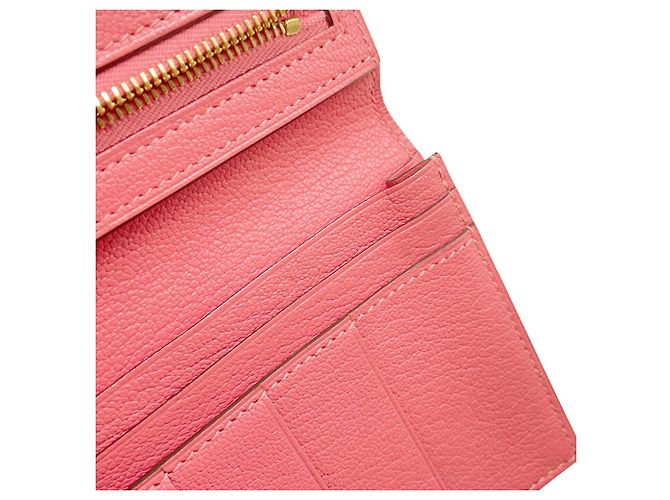 Cartera larga Hermès Bearn Soufflé en rosa - vista 13