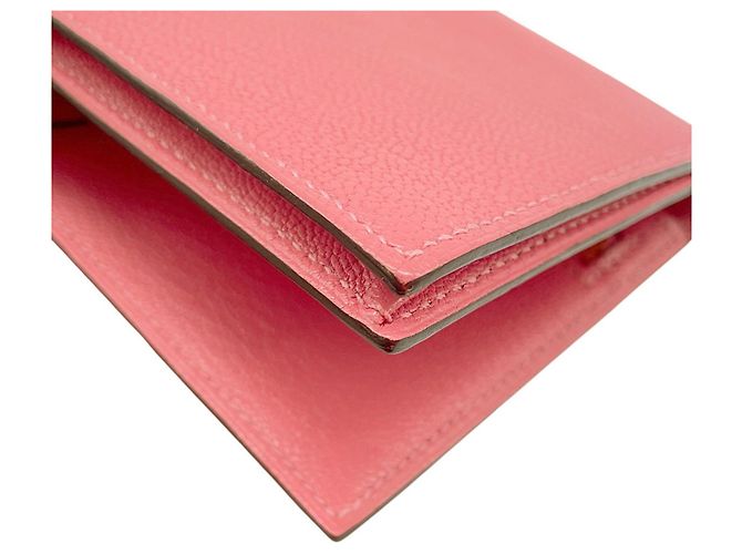 Cartera larga Hermès Bearn Soufflé en rosa - vista 8