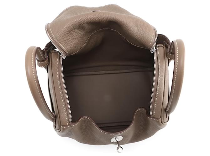 Hermès Borsa Hermes Lindy 30 Taupe - vista 5