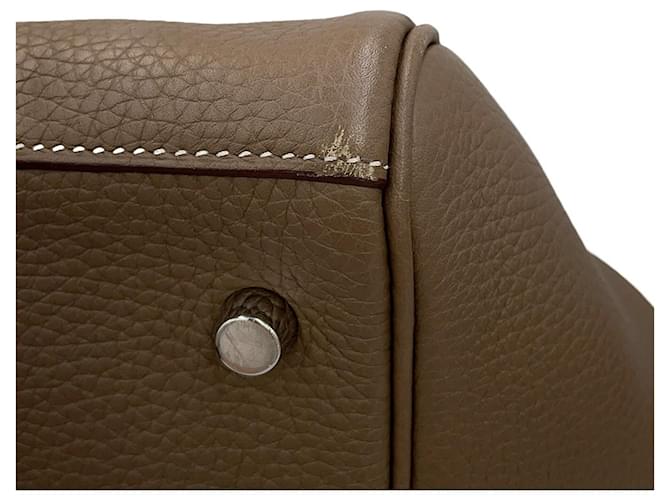 Hermès Borsa Hermes Lindy 30 Taupe - vista 7