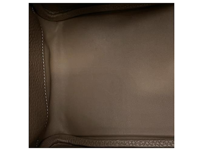 Hermès Borsa Hermes Lindy 30 Taupe - vista 9