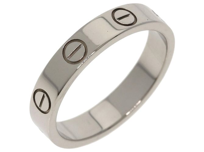 Anello Mini Love Cartier in oro bianco 18K - vista 2