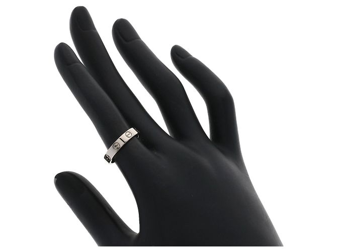 Anello Mini Love Cartier in oro bianco 18K - vista 5